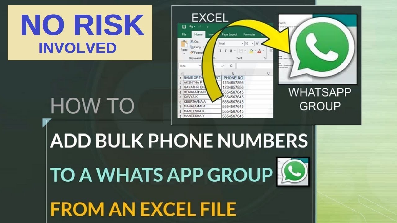 How to create a whatsapp group from excel in simple steps 1 how to create a whatsapp group from excel