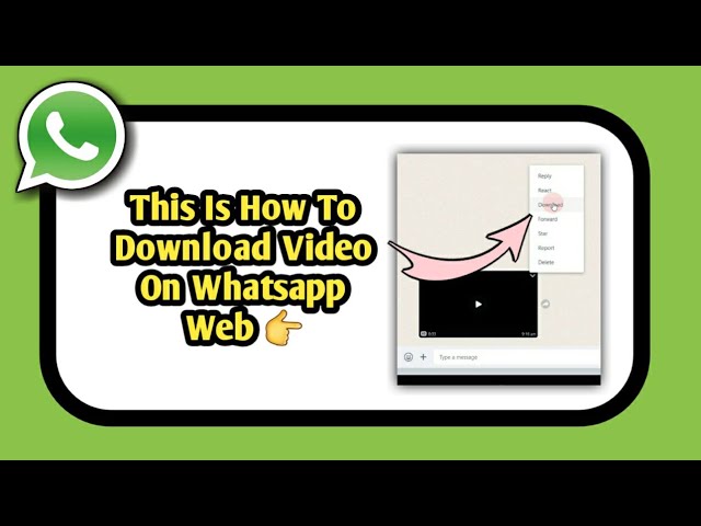 How to download video from whatsapp web easily and efficiently 1 how to download video from whatsapp web