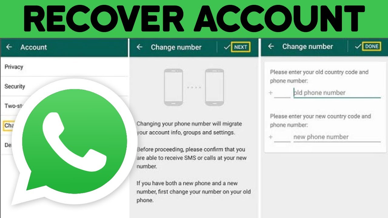How to recover whatsapp without your phone number 1 how to get whatsapp back without number