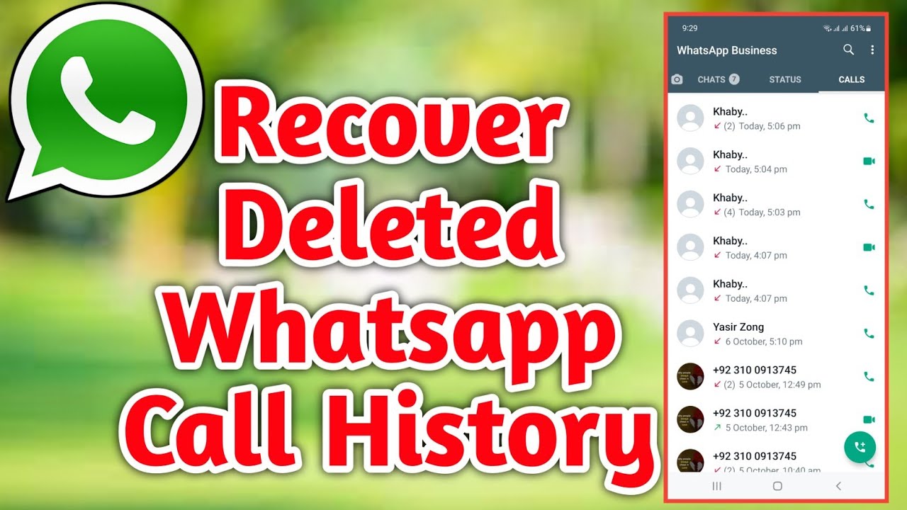 How to get whatsapp call history: a step-by-step guide 1 how to get whatsapp call history