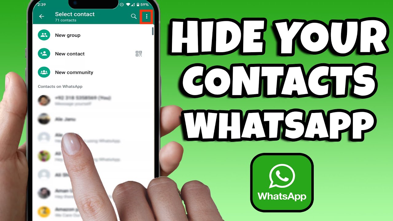 How to hide contacts from whatsapp: a step-by-step guide 1 how to hide contacts from whatsapp