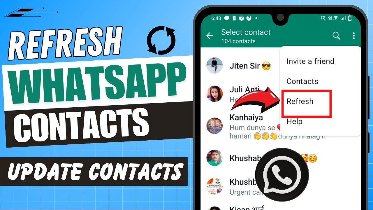How to refresh your whatsapp to improve performance and update chats 1 how to refresh in whatsapp